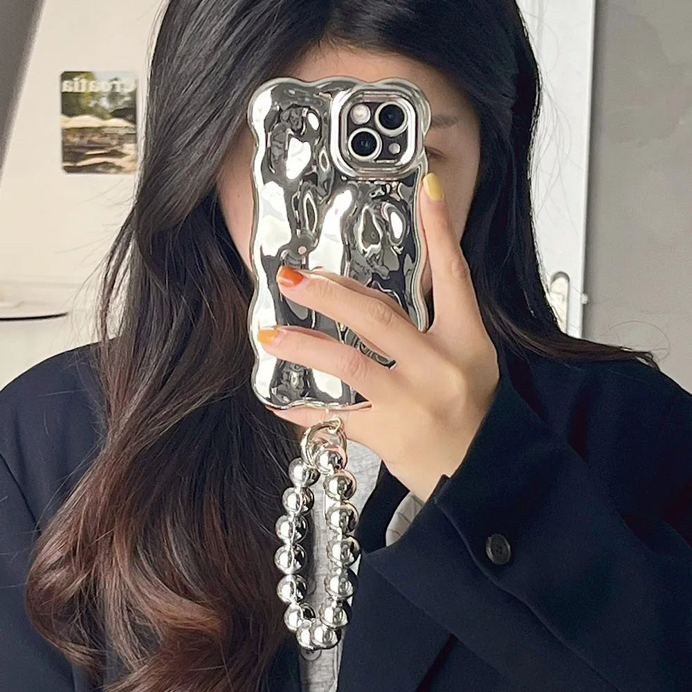 Chrome Silver With Chain